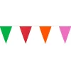 NEU Wimpelkette aus Stoff, bunt, 6m, 15 Flaggen á 26x18cm, Polyester