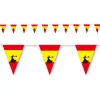 NEU Wimpelkette Spanien aus Papier, 3,5m lang, 10 Flaggen, 20x30 cm