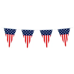 NEU Wimpelkette USA-Party, ca. 6m, aus Kunststoff