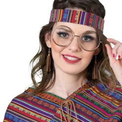 Ohrringe Fransen in Lederoptik, braun