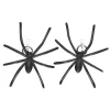 Ohrringe Spinnen, schwarz