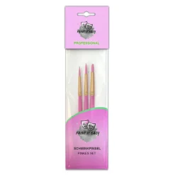 Paint It Easy Qualitäts-Schminkpinsel Pinkes Set, für Gesicht und Körper