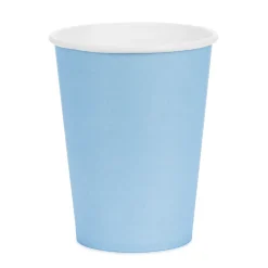 Pappbecher - Hellblau - 250ml - 6 Stück