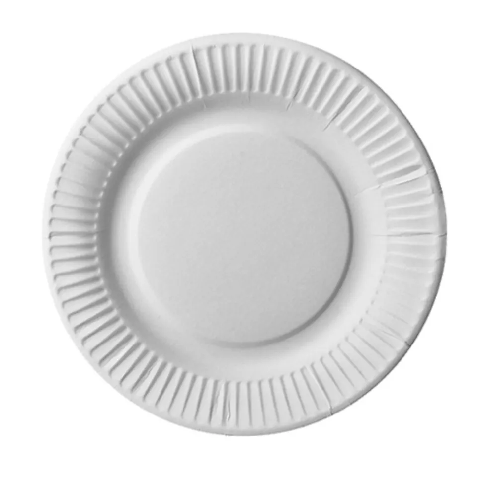 Pappteller Pure, rund, Ø 19 cm, 25 Stück, weiß