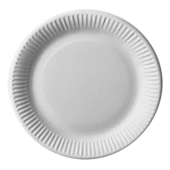Pappteller Pure, rund, Ø 23 cm, 25 Stück, weiß