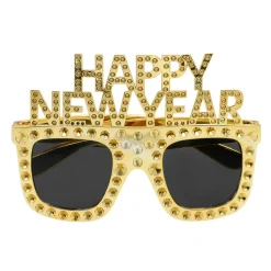 Party-Brille Happy New Year, Gold