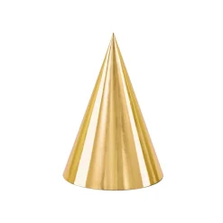 Partyhüte – Gold – 16 cm – 6 Stück