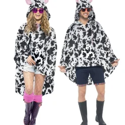 Party-Poncho, Kuh, Einheitsgröße, 1 Stück