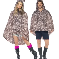 Party-Poncho, Leopard, Einheitsgröße, 1 Stück