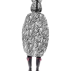 Party-Poncho, Zebra, Einheitsgröße, 1 Stück