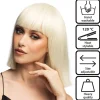 Perücke Damen Djamilla, Longbob, Premium-Qualität, Blond