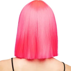 Perücke Damen Djamilla, Longbob, Premium-Qualität, Pink
