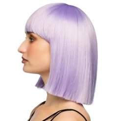 Perücke Damen Djamilla, Longbob, Premium-Qualität, Lila