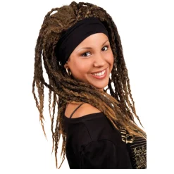 Perücke Damen Emily mit Stirnband, braun