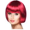 Perücke Damen Foxy Bob, Pagenkopf mit Pony, Cabaret, rubin