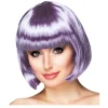 Perücke Damen Foxy Bob, Pagenkopf mit Pony, Cabaret, zartlila