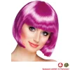 Perücke Damen Foxy Bob, Pagenkopf mit Pony, Cabaret, magenta - SPARPACK mit 12 Stück