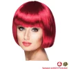 Perücke Damen Foxy Bob, Pagenkopf mit Pony, Cabaret, rubin - SPARPACK mit 6 Stück