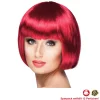 Perücke Damen Foxy Bob, Pagenkopf mit Pony, Cabaret, rubin - SPARPACK mit 12 Stück