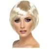 Perücke Damen Kurzer Bob, Pagenkopf mit Pony, Babe, blond