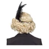 Perücke Damen Kurzhaar Bob Pagenkopf mit Locken und Paillettenband, Charlston 20er, Flirty Flapper, blond