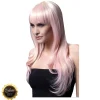 Perücke Damen Langhaar, Gestuft mit Pony, Premium-Qualität, Sienna, candy-blond