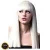 Perücke Damen Langhaar, Glatt mit Pony, gerade geschnitten, Premium-Qualität, Alexia, blond