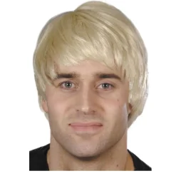 Perücke Herren Kurzhaar Music Man Hero Guy, blond