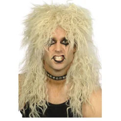 Perücke Herren Langhaar Hard Rocker strubbelig, blond