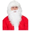 Perücke Herren Nikolaus Weihnachtsmann, Set Perücke und Bart, Premium, weiß