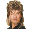 Perücke Herren Proll Vokuhila 80er, Jonny, meliert, braun-blond