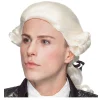 Perücke Herren Rokoko Don Juan mit Zopf, weiß