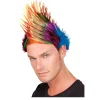 Perücke Herren Spiky Mike regenbogen, bunt