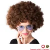 Perücke Unisex Damen Super-Riesen-Afro Locken, braun - SPARPACK mit 12 Stück