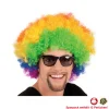 Perücke Unisex Herren Super-Riesen-Afro Locken regenbogen, bunt - SPARPACK mit 12 Stück