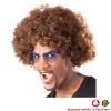 Perücke Unisex Herren Super-Riesen-Afro Locken, braun - SPARPACK mit 12 Stück