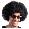 Perücke Unisex Super-Riesen-Afro Locken, schwarz