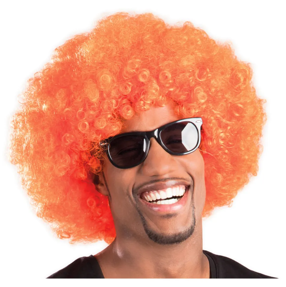 Perücke Unisex Super-Riesen-Afro Locken, orange