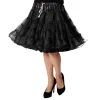 Petticoat-Deluxe, mehrlagig, knielang, schwarz