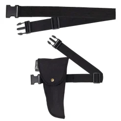 Pistolenholster mit Gürtel, schwarz