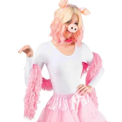 Plüsch-Boa / Fransen-Schal, rosa