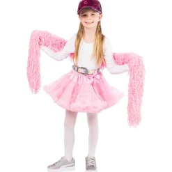 Plüsch-Boa / Fransen-Schal, rosa