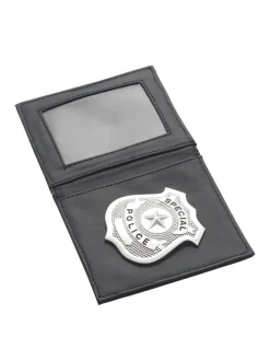 Polizeiabzeichen, Silber, in Etui
