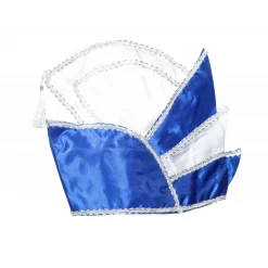 Prinzenmütze de Luxe, blau-weiß, Kopfweite 61