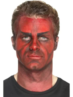 Realistische Latex-Teufelshörner, Schwarz, mit Klebemittel
