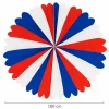 Riesen-Deko-Fächer, Ø 100 cm, schwer entflammbar, Blau-Weiß-Rot, USA / Frankreich