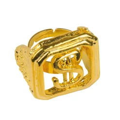 Ring Dollarzeichen, gold