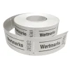 Rollen-Gutscheine Aufdruck Wertmarke, 500 perforierte Abrisse, weiß