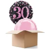 SALE Ballongrüsse Sparkle Pink 30th, 2 Ballons