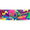 SALE Banner 80er Party, 74x220 cm